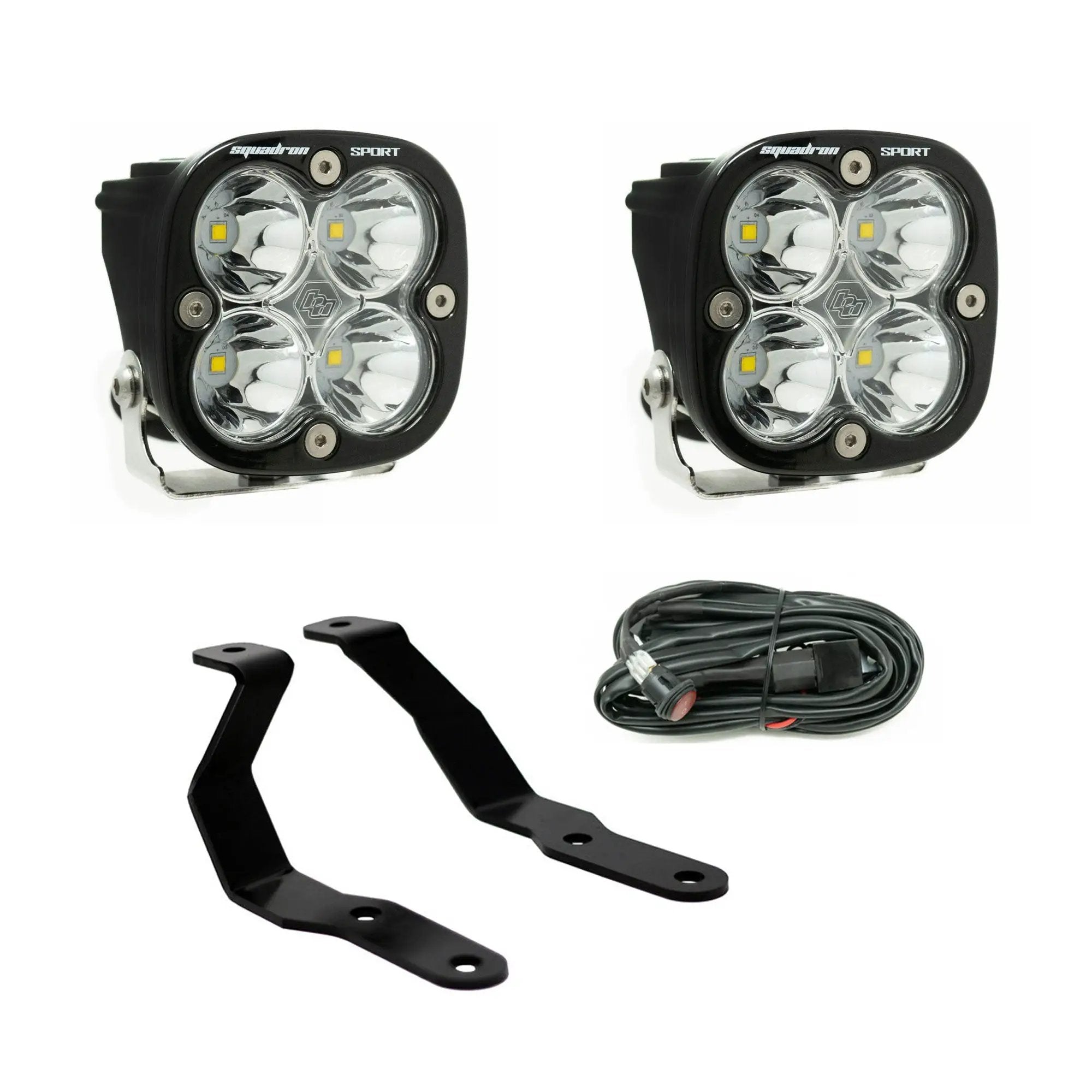 Squadron Sport A-Pillar Kit - '19-23 Ranger (Driving/Combo; Clear) by Baja Designs