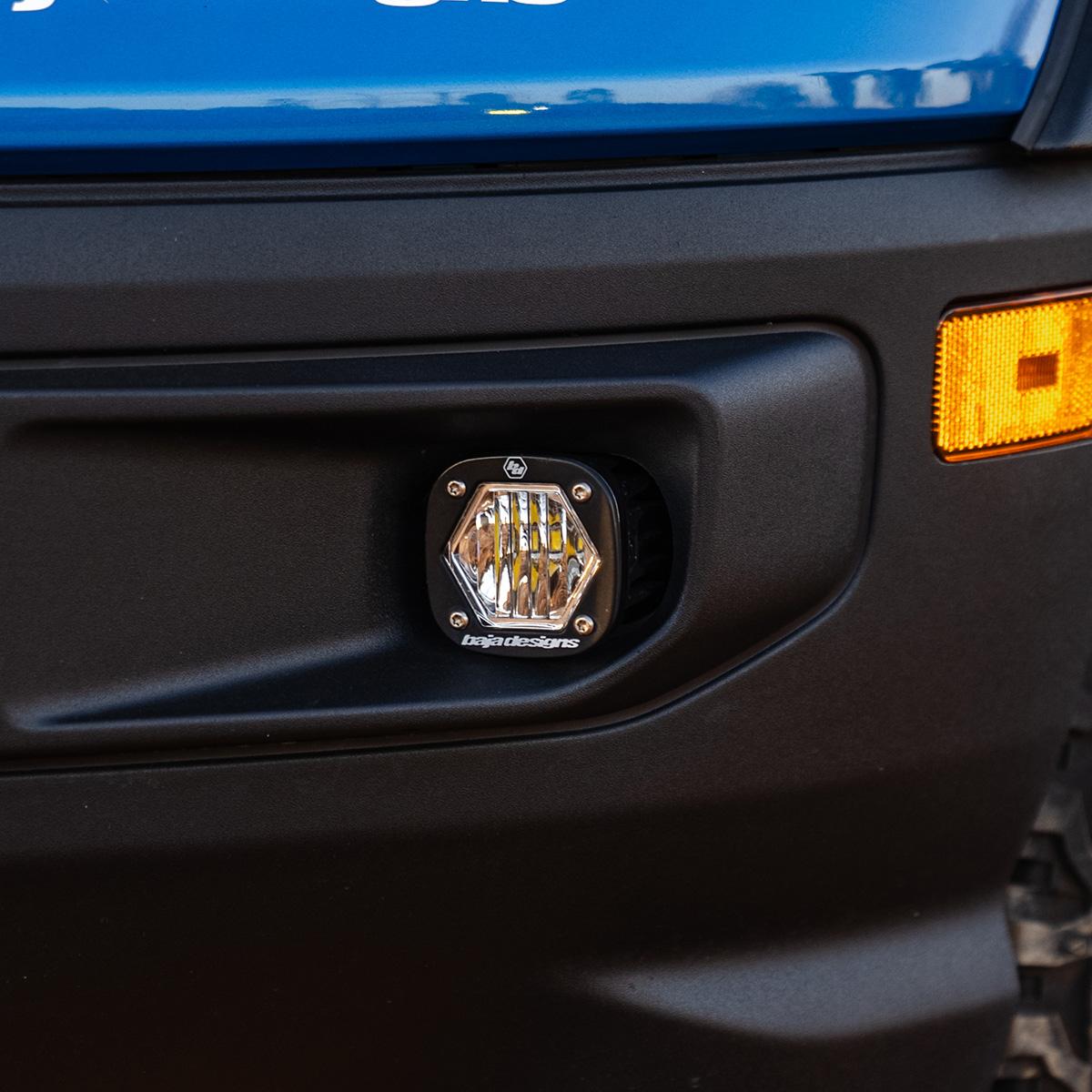 S1 Fog Pocket Kit - '21-24 Bronco Sport (Wide Cornering; Clear) by Baja Designs
