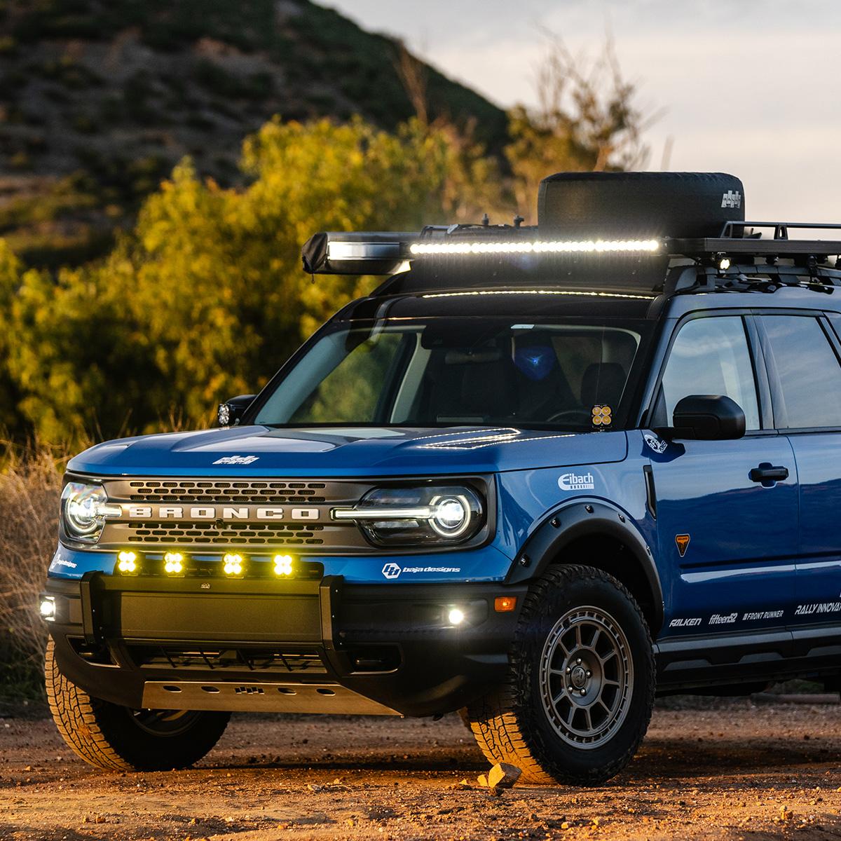 S1 Fog Pocket Kit - '21-24 Bronco Sport (Wide Cornering; Clear) by Baja Designs