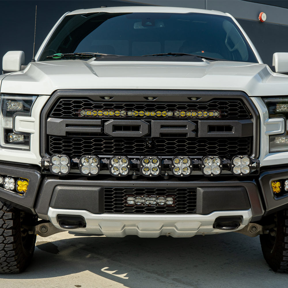XL Linkable Sport Bumper Light Kit - '17-20 F-150 Raptor (Multi-Pattern; Clear) by Baja Designs
