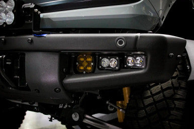 Squadron SAE/Dual S2 Sport Steel Bumper Fog Pocket Light Kit by Baja Designs