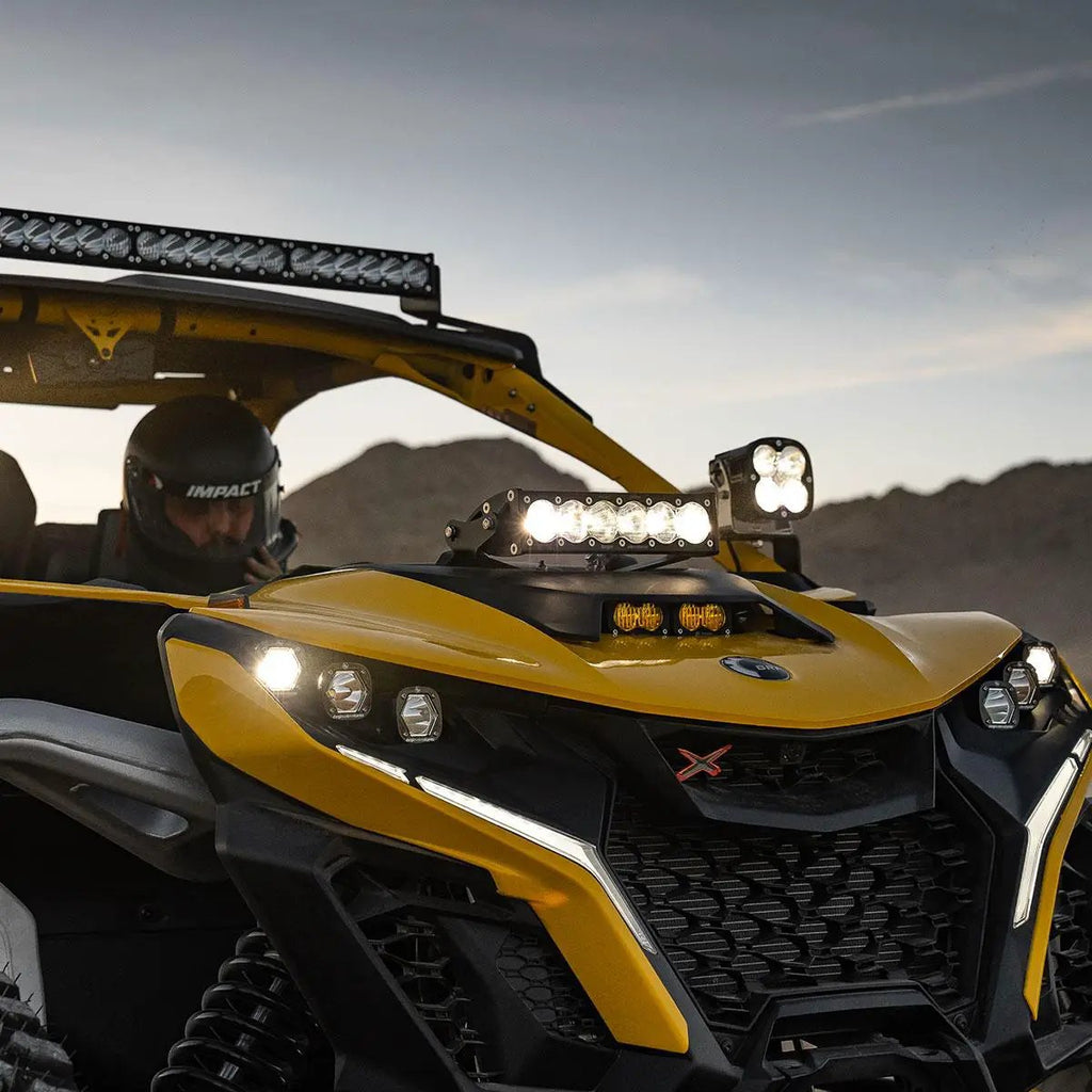 Can-Am, Maverick R, Clear 10" OnX6+ Shock Tower Kit by Baja Designs