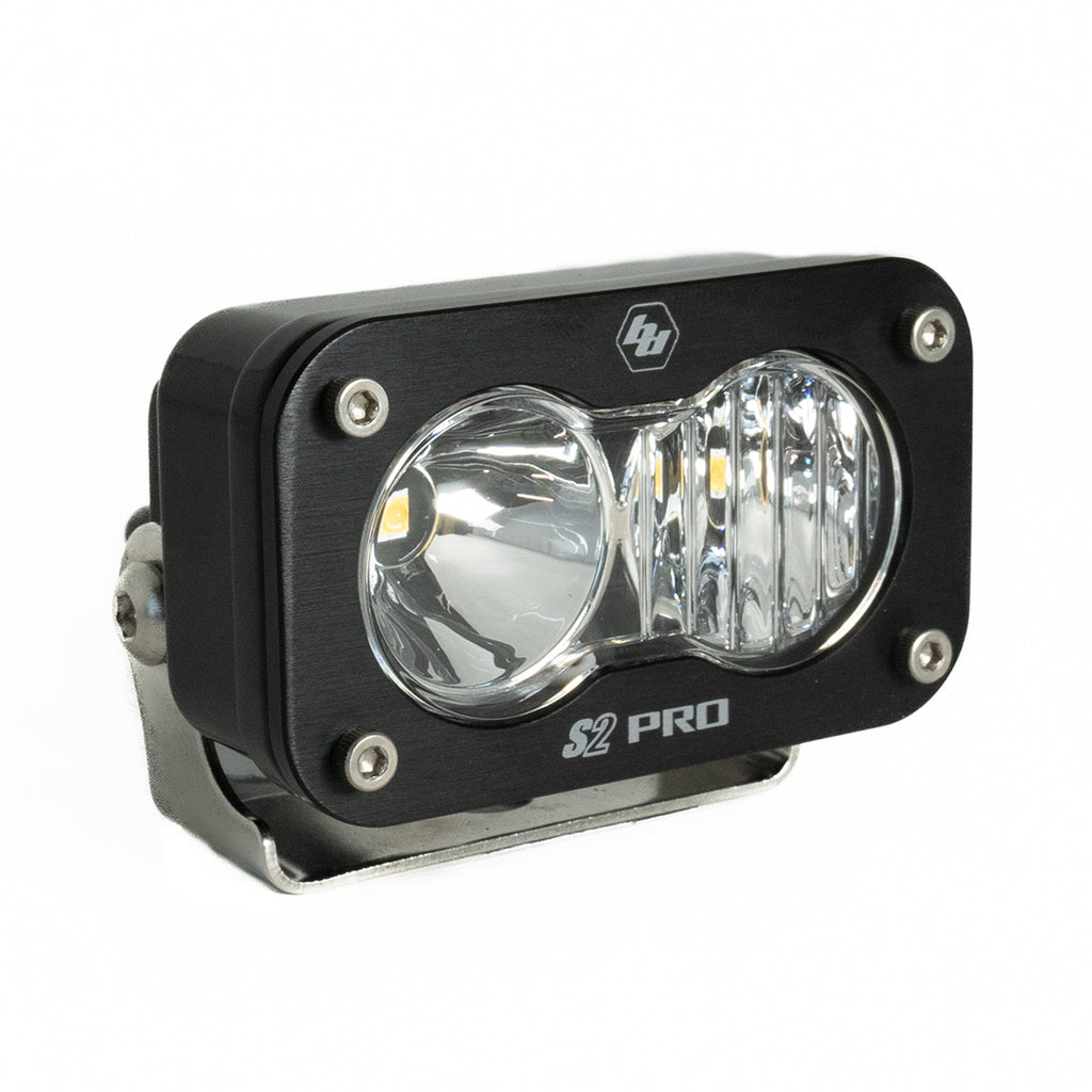 S2 Pro Black LED Light Pod (Driving/Combo; Clear) by Baja Designs
