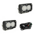 S2 Pro Black LED Light Pod Pair (Work/Scene; Clear) by Baja Designs