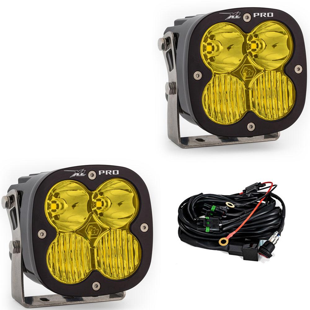 XL Pro LED Light Pod Pair (Driving/Combo; Baja Amber) by Baja Designs