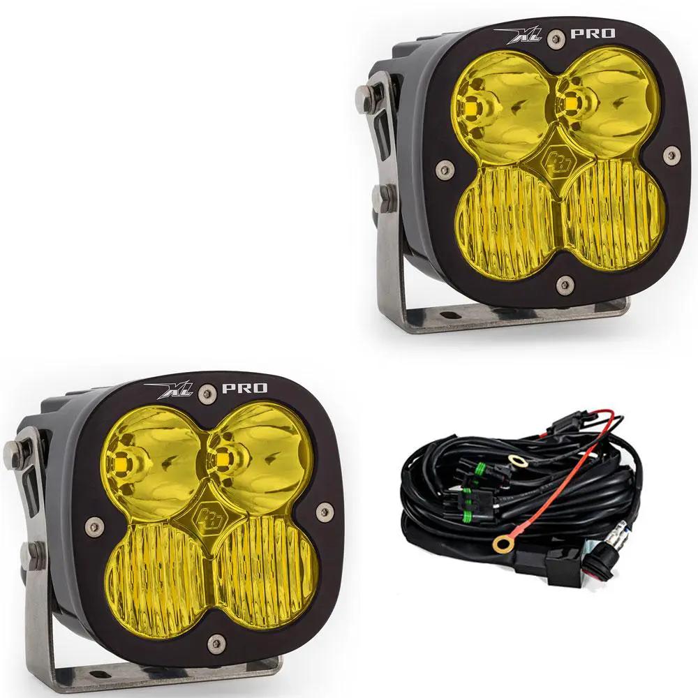 XL Pro LED Light Pod Pair (Driving/Combo; Baja Amber) by Baja Designs