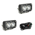 S2 Sport Black LED Light Pod Pair (Spot; Clear) by Baja Designs