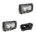 S2 Sport Black LED Light Pod Pair (Driving/Combo; Clear) by Baja Designs