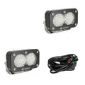 S2 Sport Black LED Light Pod Pair (Work/Scene; Clear) by Baja Designs