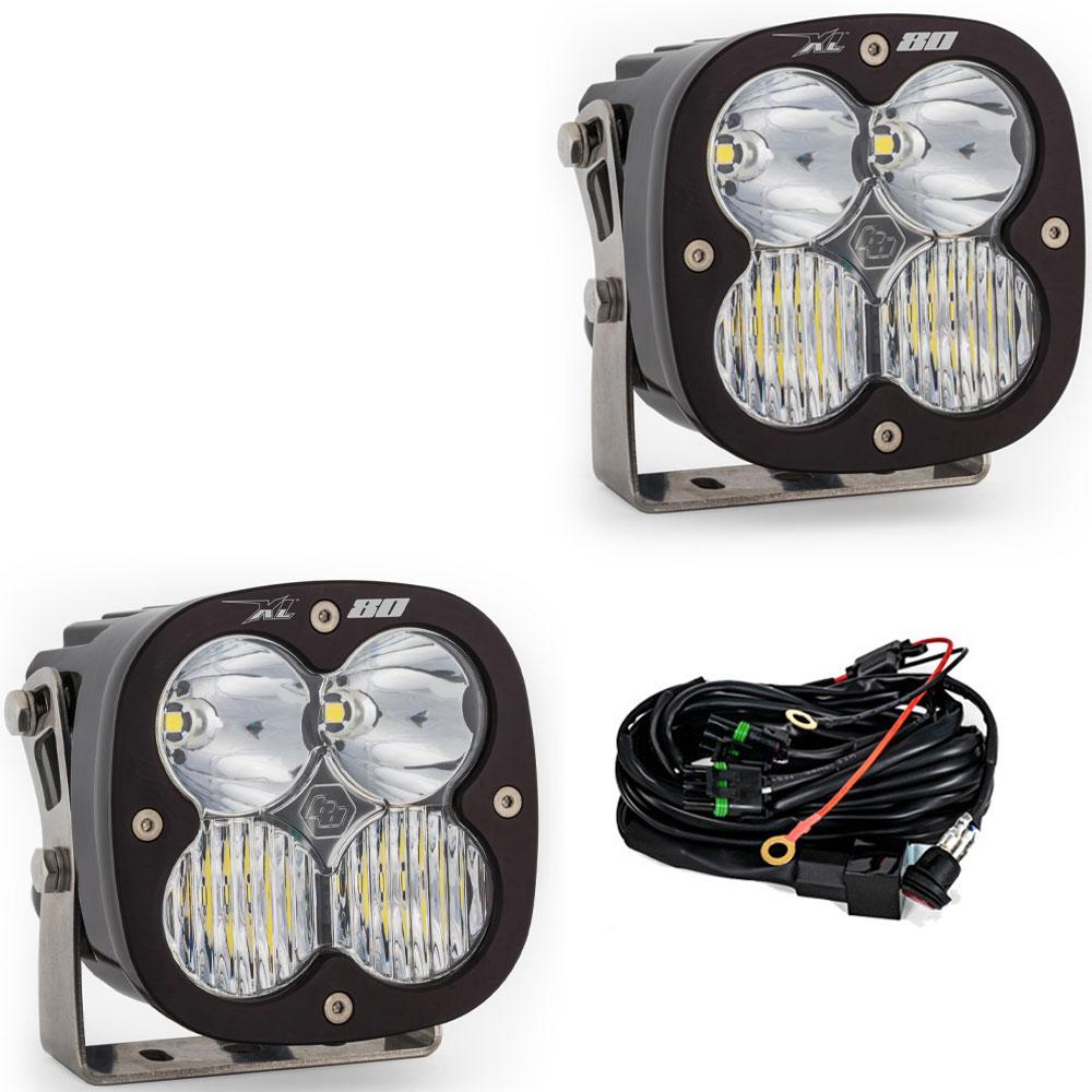 XL80 LED Light Pod Pair (Driving/Combo; Clear) by Baja Designs