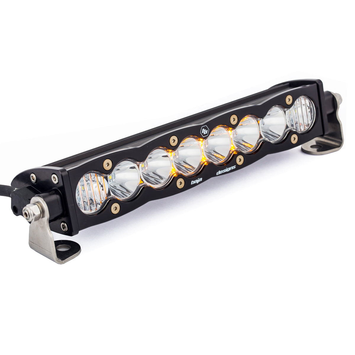 S8 Straight LED Light Bar (10 Inch; Driving/Combo; Clear) by Baja Designs