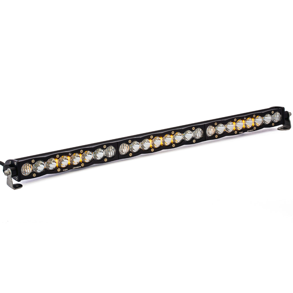 S8 Straight LED Light Bar (30 Inch; Driving/Combo; Clear) by Baja Designs