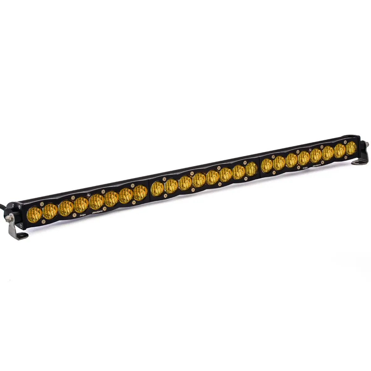 S8 Straight LED Light Bar (30 Inch; Wide Cornering; Baja Amber) by Baja Designs
