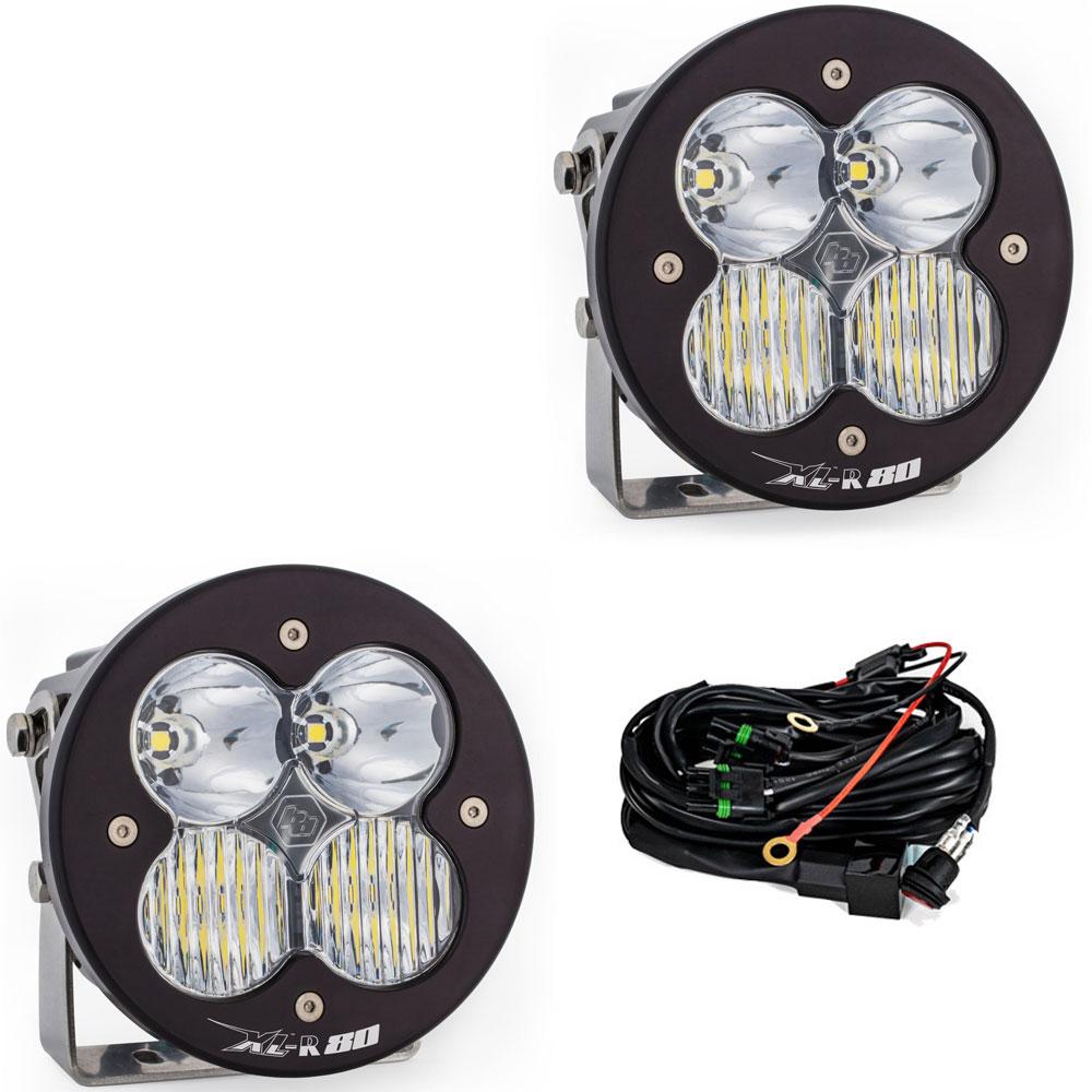 XL-R 80 LED Light Pod Pair (Driving/Combo; Clear) by Baja Designs
