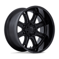 DARKSTAR 22X10 5X5/5.5 -18 M-BLK G-BLK
