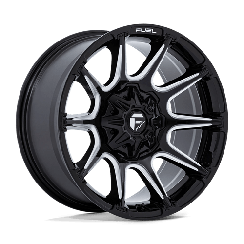 SUPER C 22X10 8X6.5 125 +10 G-BLK MILL by Fuel Off-Road