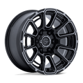 FOXHOUND 17X9 6X5.5 106 +1 G-BLK-DDT by Fuel Off-Road