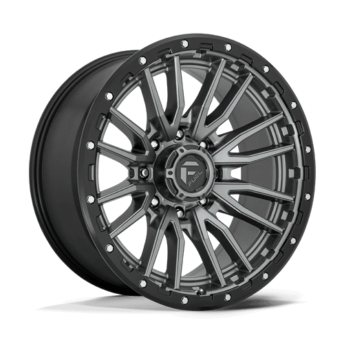 REBEL 22X10 8X180 124 -18 M-GMTL-BLK-RG by Fuel Off-Road