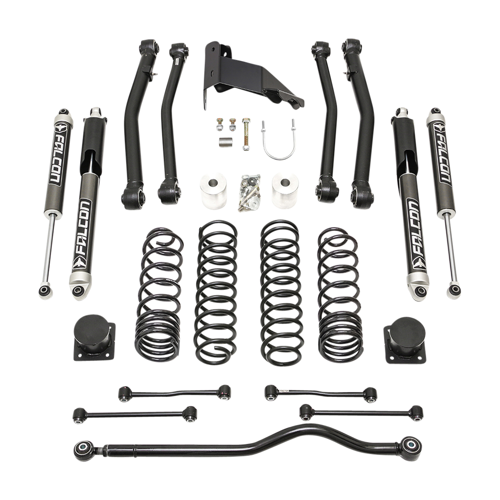 2020-2023 Jeep JT Gladiator Terrain Flex Max 4-Arm Kit With Falcon 2.1 Shocks by ReadyLift