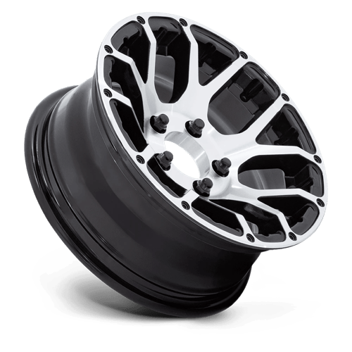 HE1825 14X6 5X4.5 -6 G-BLK-MCH (NO CAP) by Helo