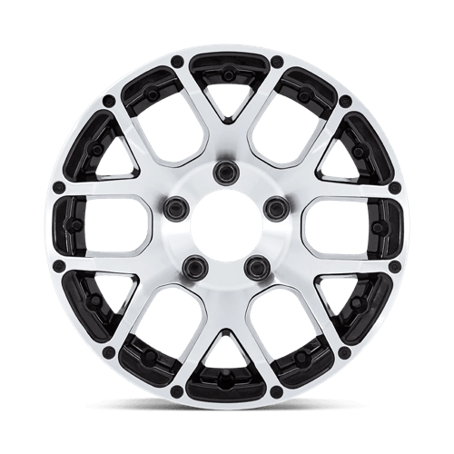 HE1825 14X6 5X4.5 -6 G-BLK-MCH (NO CAP) by Helo