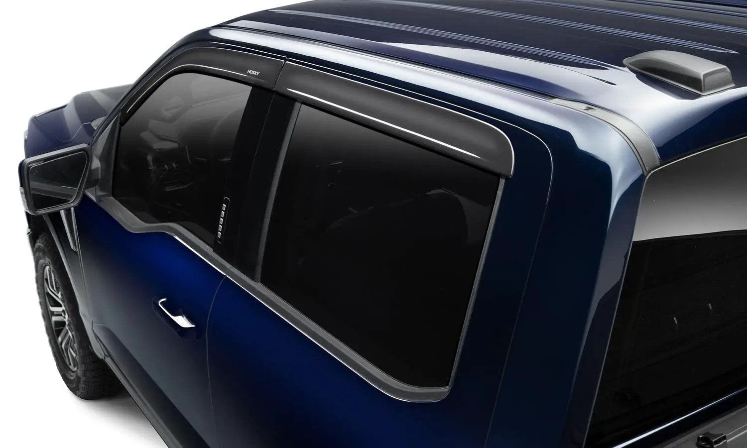 Low Profile Ventvisor Deflector; Smoke; Outside Mount; 4 pc. by Husky Liners