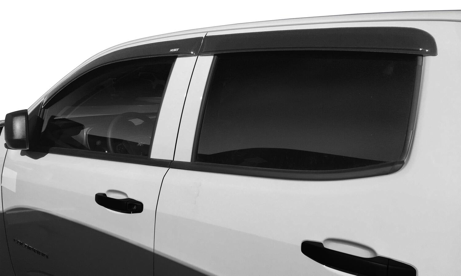 Husky Liners 2854049 Low Profile Dark Smoke Ventvisor Side Window Deflector 4-Piece Set For 2015-2023 Chevrolet/GMC Colorado/Canyon by Husky Liners