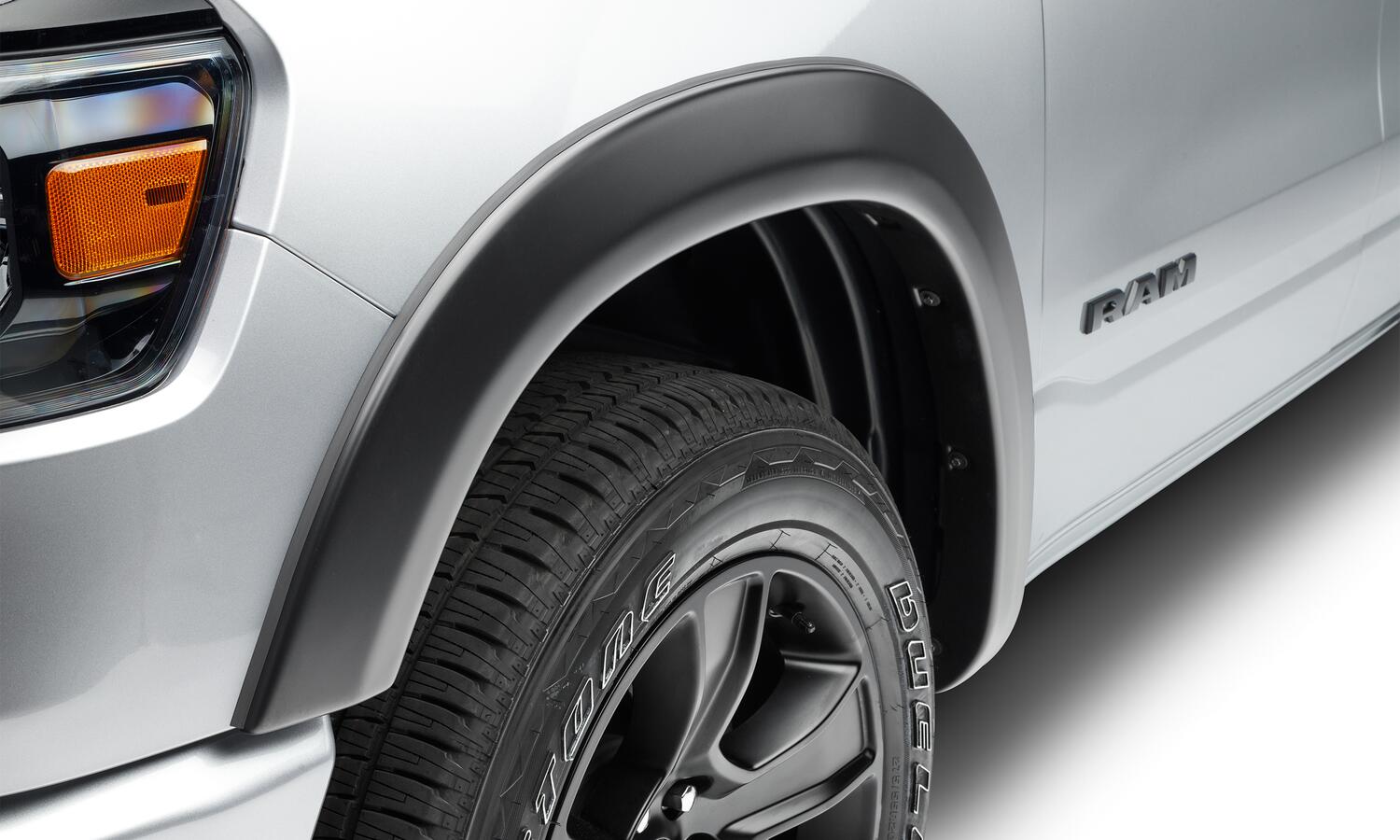 OE Style Fender Flares Black Smooth Finish 4-Piece Set by Husky Liners