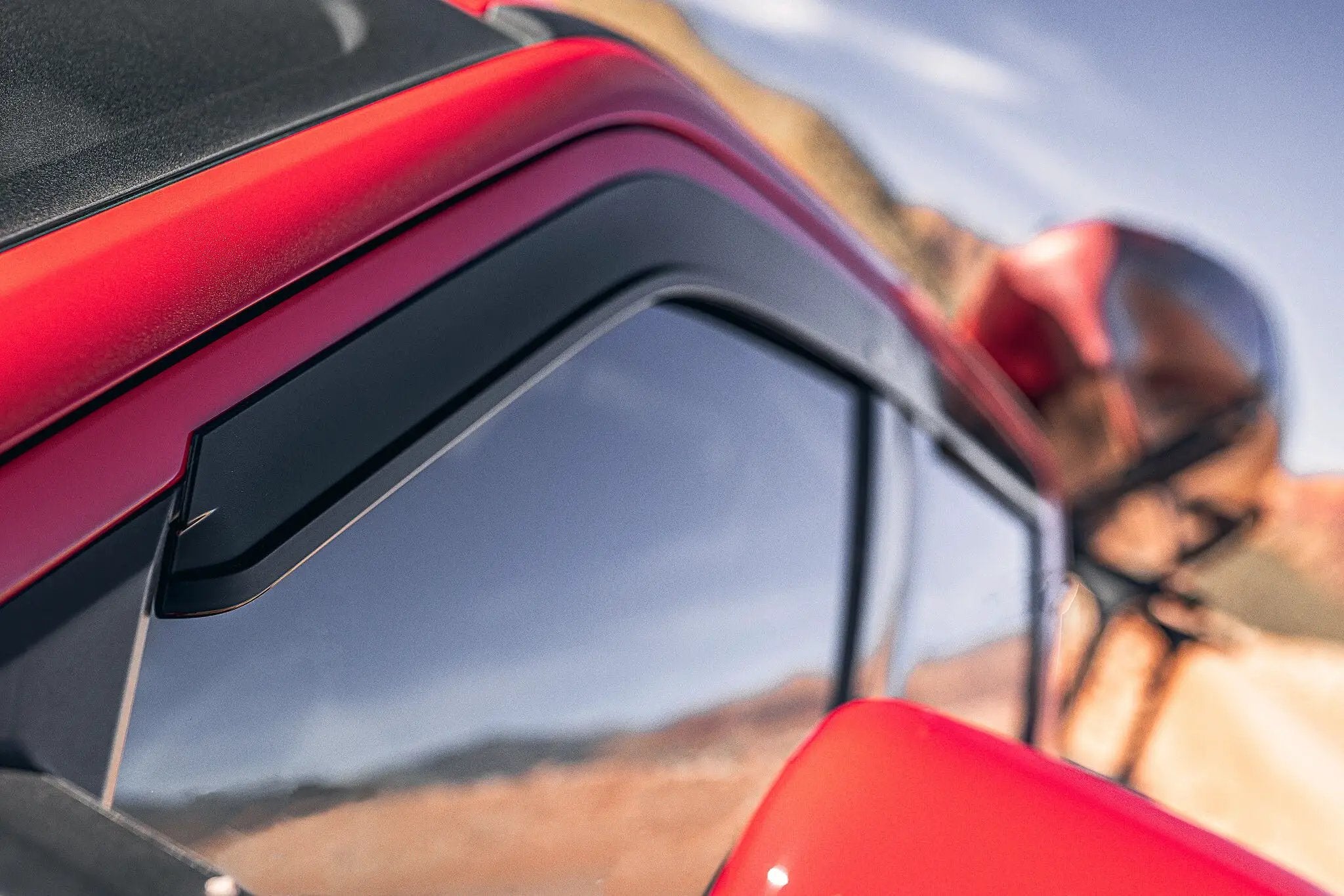 Low Profile Ventvisor Deflector; Smoke; Outside Mount; 4 pc. by Husky Liners