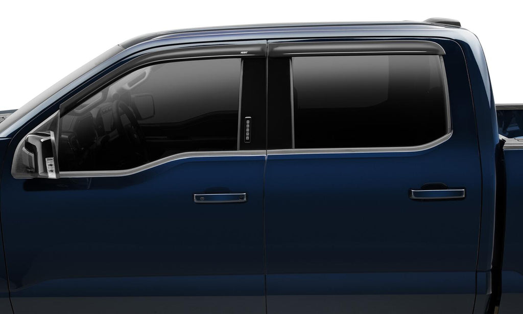 Low Profile Ventvisor Deflector; Smoke; Outside Mount; 4 pc. by Husky Liners