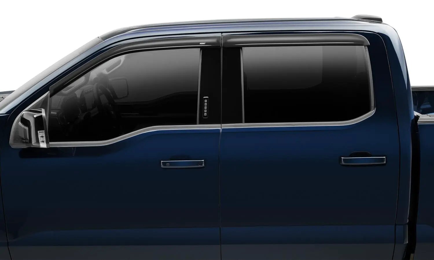 Low Profile Ventvisor Deflector; Smoke; Outside Mount; 4 pc. by Husky Liners