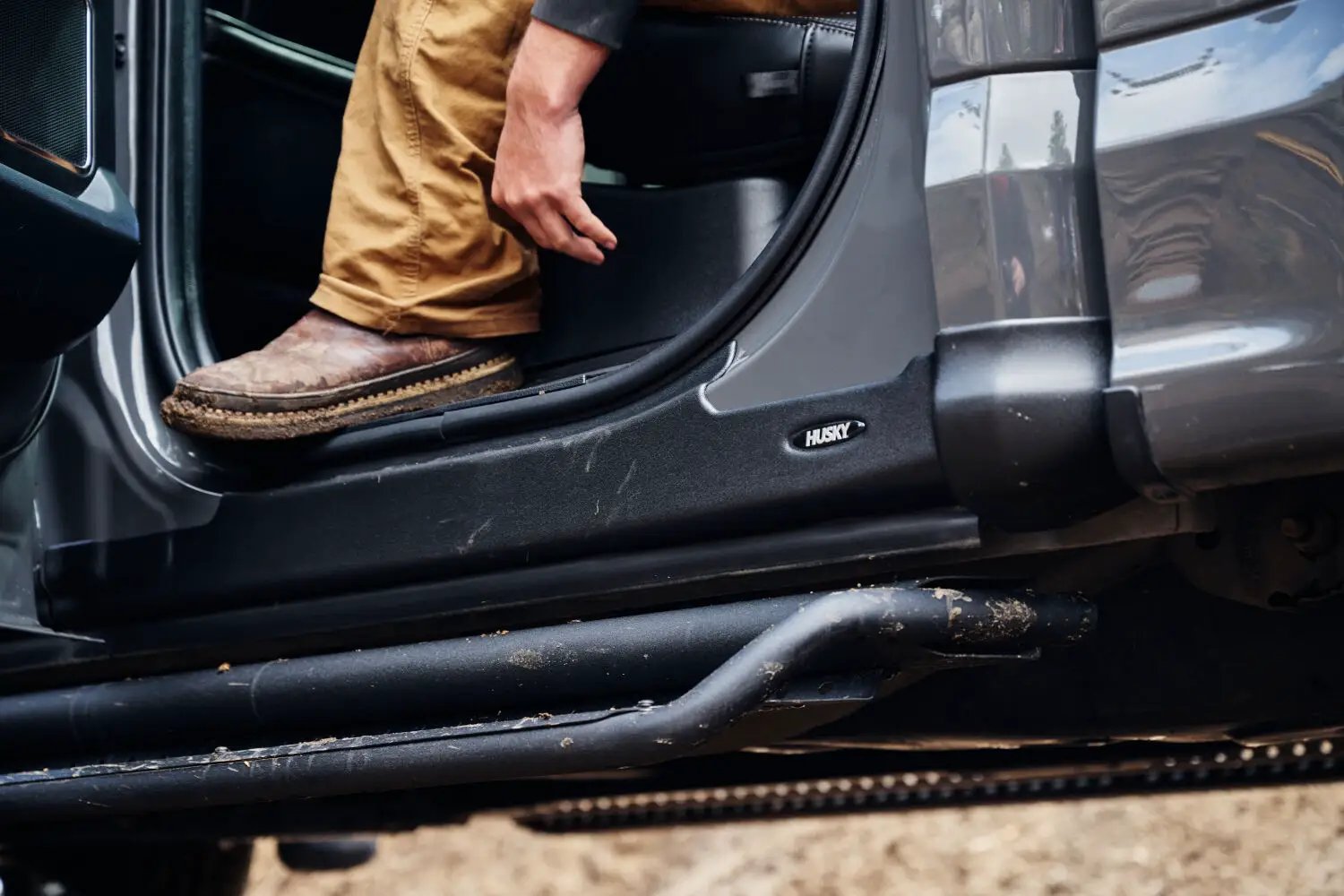 Trail Armor Rocker Panel Black, Incl. Side Panels/Sill Plate Cover by Husky Liners