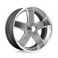 HUSTLER 20X8 5X5.0 78.1 GD +01 by U.S. MAGS WHEELS