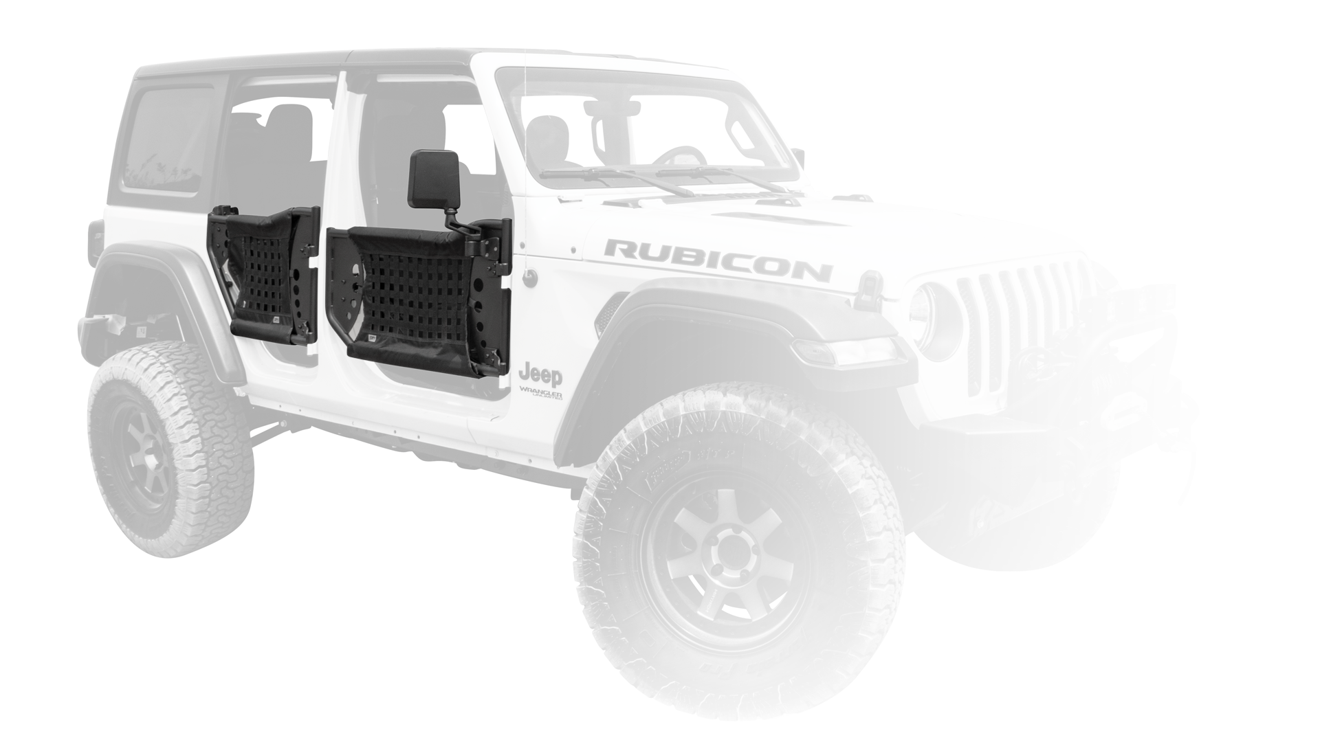 2018-2021 WRANGLER JL AND GLADIATOR JT TRAILDOORS REAR, PAIR by Body Armor 4x4