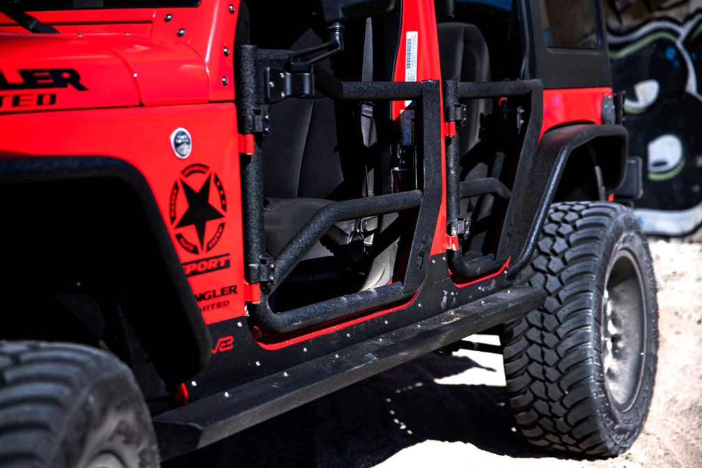 2007-2018 Wrangler JK Tube Doors Front, Pair by Body Armor 4x4