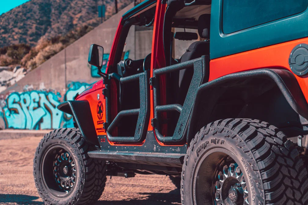 2007-2018 Wrangler JK Tube Doors Rear, Pair by Body Armor 4x4
