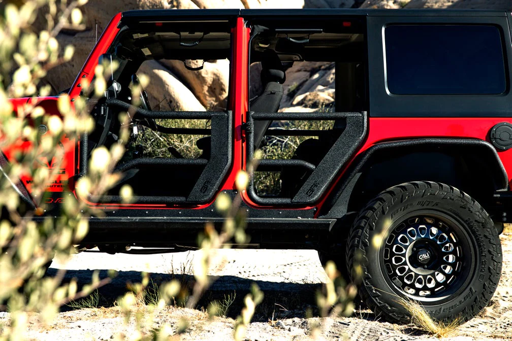 2007-2018 Wrangler JK Tube Doors Rear, Pair by Body Armor 4x4
