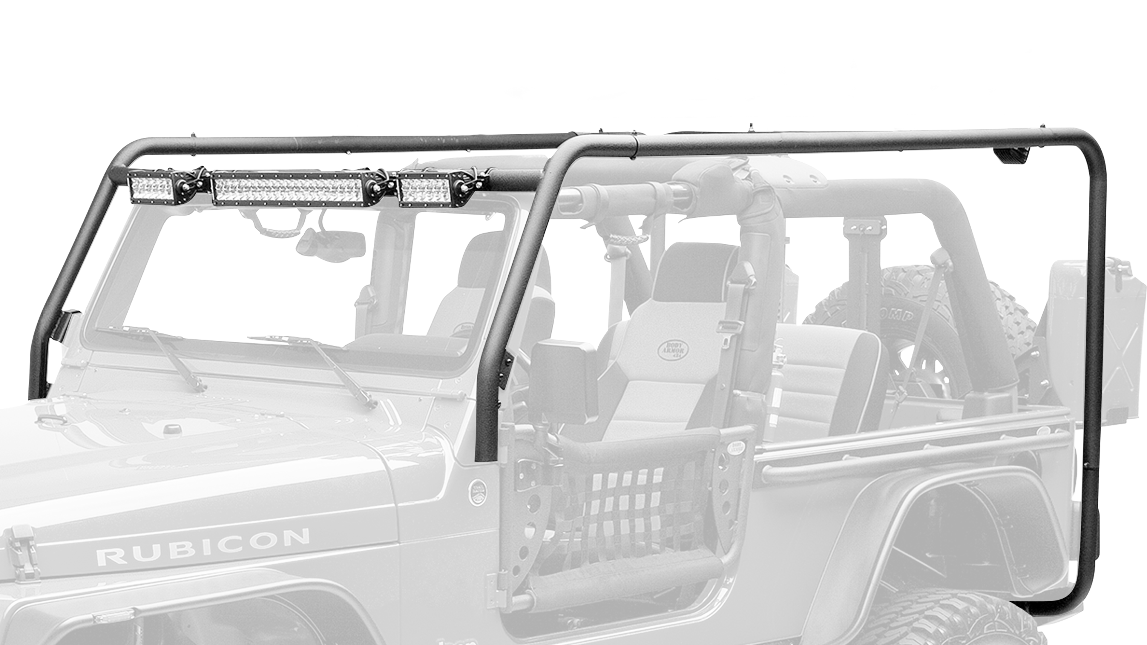 2007-2018 Jeep Wrangler Jk 2/4 Door Front/Rear Frame Kit Box 1 Of 2 by Body Armor 4x4