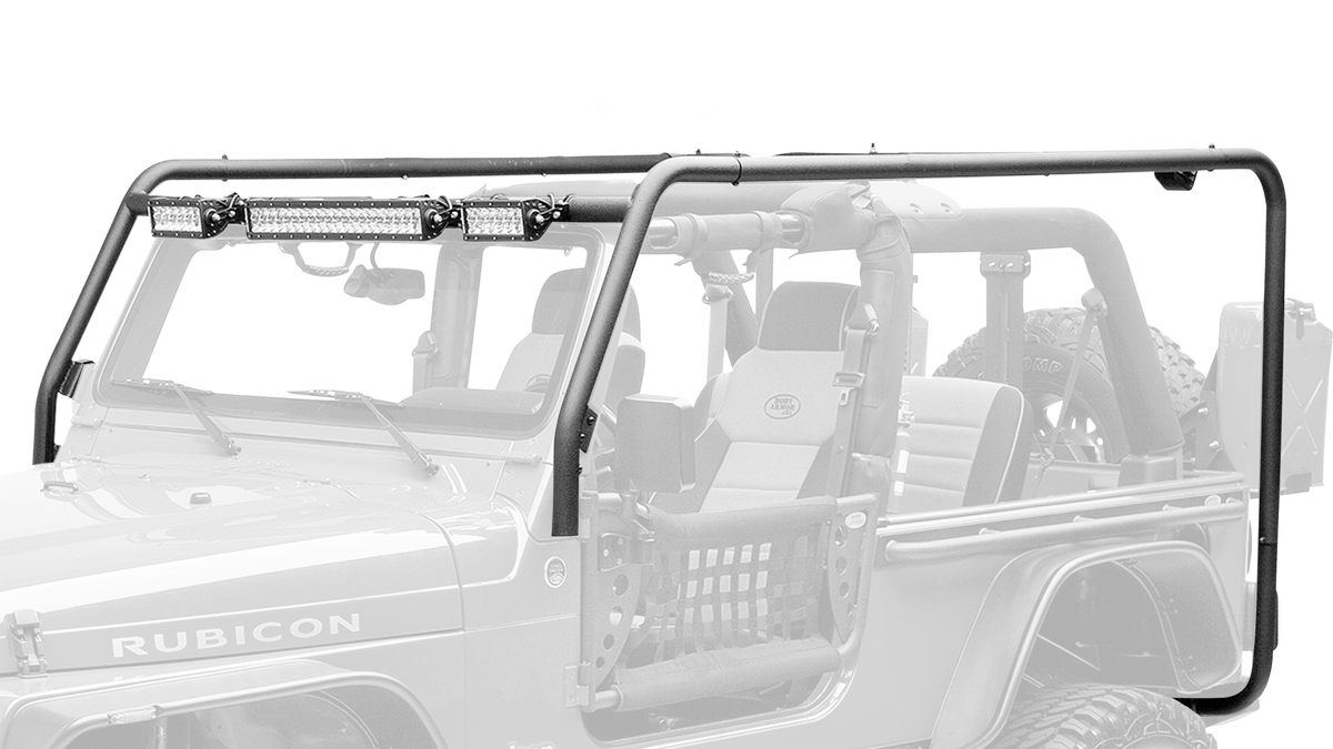 2007-2018 Jeep Wrangler Jk 2/4 Door Front/Rear Frame Kit Box 1 Of 2 by Body Armor 4x4
