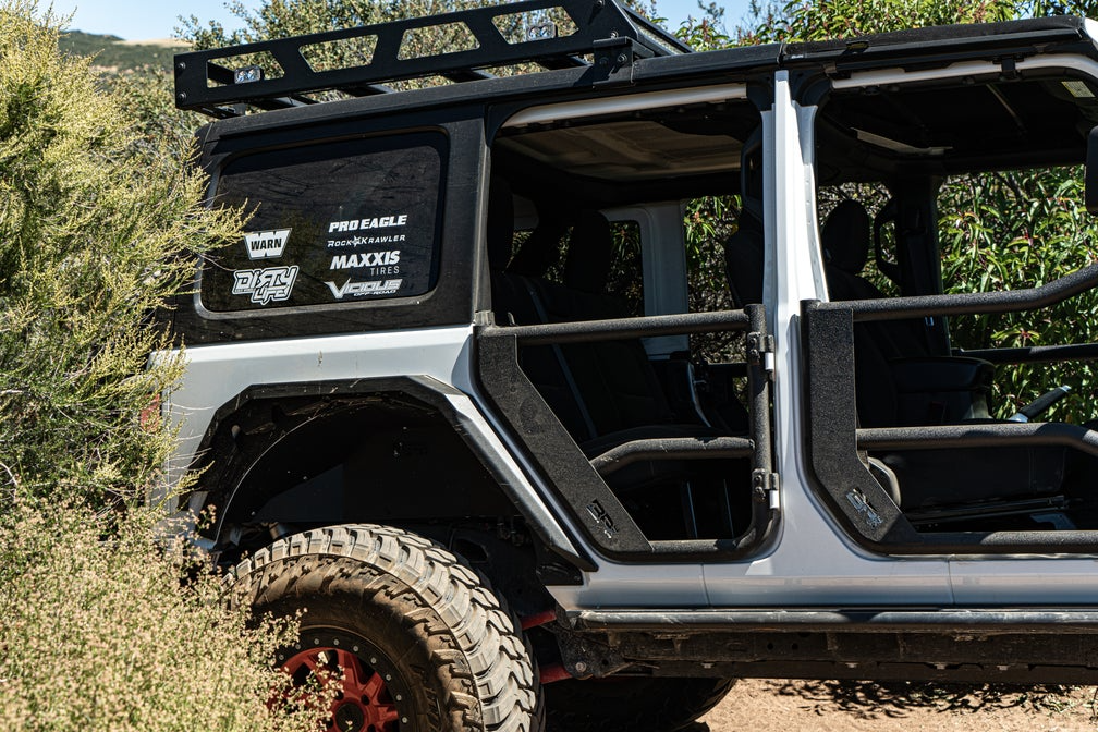 Tube Doors Rear, Pair by Body Armor 4x4