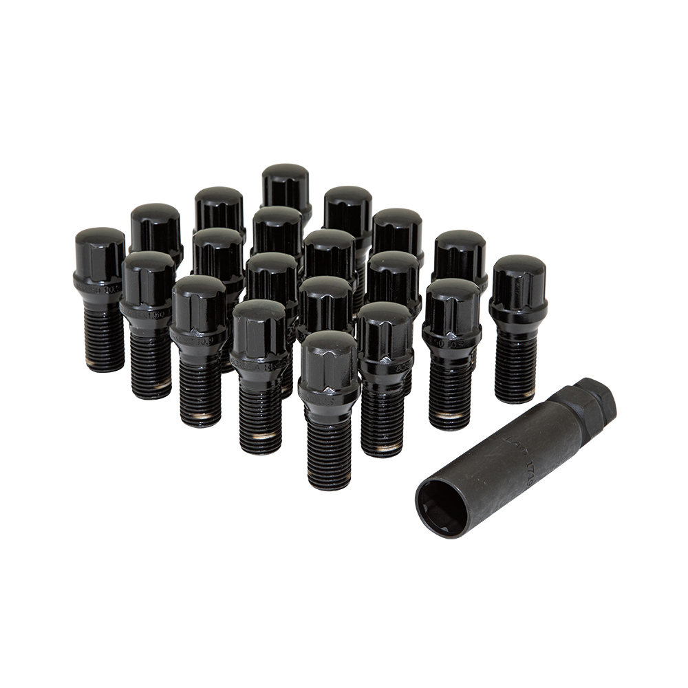 5LUG 14-1.50 SPLINE BOLT WIK BLK 27MM by Gorilla Automotive