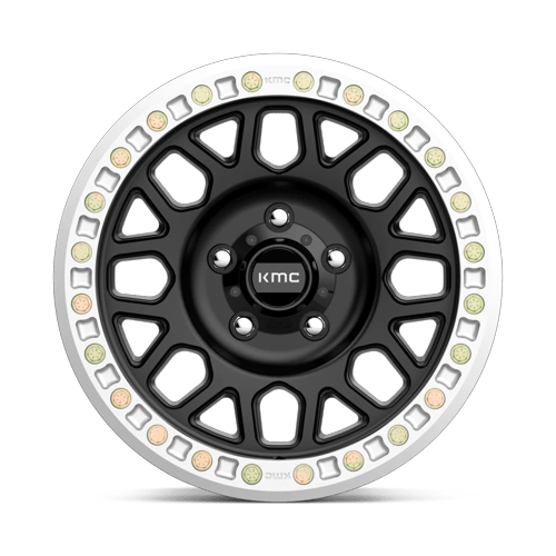 KM234 BL 17X8.5 BLANK (108-150) S-BLK +0 by KMC Wheels
