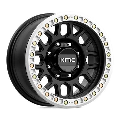 GRENADE DESERT BL 17X8.5 8X6.5 S-BLK +0 by KMC Wheels