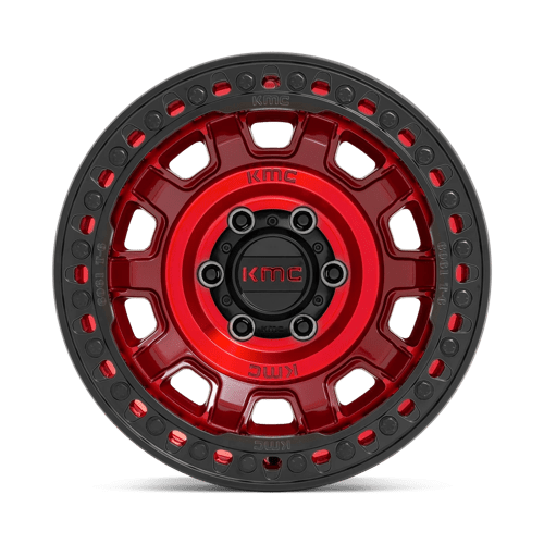 TANK BL 17X9 6X5.5 C-RED -38 by KMC Wheels