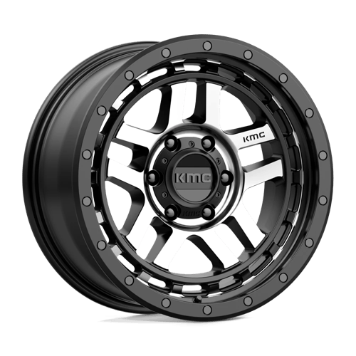 KM540 18X8.5 6X135 S-BLK MACH 00MM by KMC Wheels