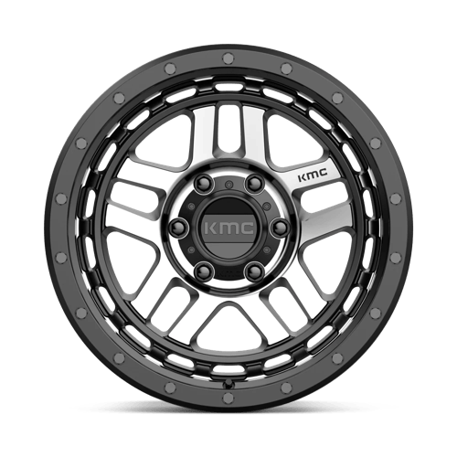 KM540 18X8.5 6X135 S-BLK MACH 00MM by KMC Wheels