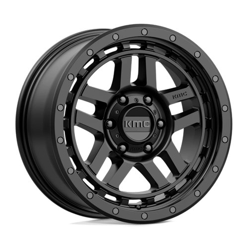 KM540 18X8.5 6X4.5 S-BLK 18MM CB 66.1 by KMC Wheels
