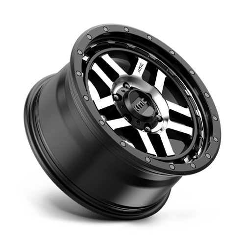 KM540 18X8.5 6X120 S-BLK MACH 18MM by KMC Wheels