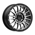KM542 17X8 6X5.5 S-BLK MACH 20MM by KMC Wheels