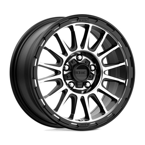 KM542 17X8 6X5.5 S-BLK MACH 20MM by KMC Wheels